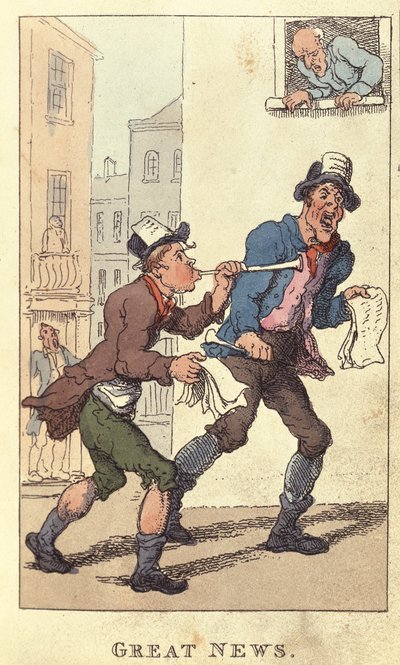 Great News, 1820 by Thomas Rowlandson